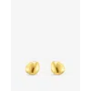 Thomas Sabo Womens Flat 18ct Yellow Gold-plated 925 Sterling-silver Single Stud Earring In Gold