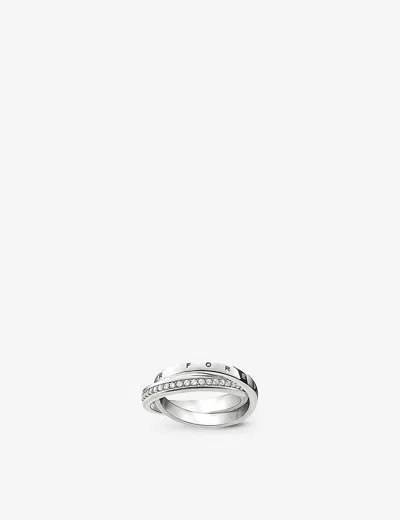 Thomas Sabo Womens Glam & Soul Together Forever Sterling-silver And Zirconia Ring