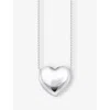 Thomas Sabo Womens Heart Pendant 925 Sterling Silver Necklace In Silver