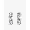Thomas Sabo Womens Intertwined 925 Sterling Silver Hoop Earrings In Silver