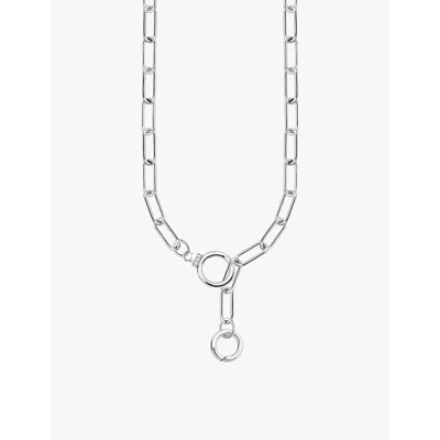 Thomas Sabo Womens  Link Sterling-silver And Zirconia Chain Necklace In 925 Silver & Cz