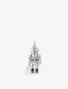 Thomas Sabo Diver Sterling-silver Pendant Charm In Multicoloured
