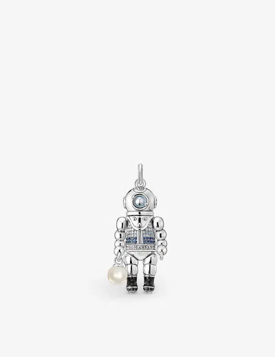 Thomas Sabo Diver Sterling-silver Pendant Charm In Multicoloured
