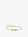 Thomas Sabo Womens Multicoloured Rainbow 18ct Yellow Gold-plated Sterling Silver, Cubic Zirconia And Glass-ceram In Multicoloured