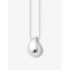 Thomas Sabo Womens Organic Drop-shape 925 Sterling Silver Pendant Necklace In Silver