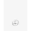Thomas Sabo Womens Organic Drop-shape 925 Sterling Silver Ring In Silver