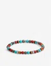 Thomas Sabo Lucky Charms Sterling-silver And Marble Beaded Bracelet In Red