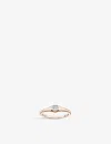 Thomas Sabo Heart 18ct Rose Gold-plated Sterling-silver Ring In White