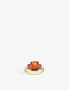 Thomas Sabo Womens Multicoloured Magic Stones 18ct Yellow Gold-plated, Sterling- Silver And Mixed Stones Ring In Multi-coloured