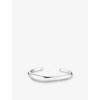 Thomas Sabo Womens  Organic Shape 925 Sterling Silver Bangl In Silver