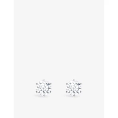 Thomas Sabo Womens 925 Sterling Silver And Cubic Zirconia Stud Earrings White In Nude