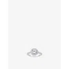 Thomas Sabo Womens Halo Sterling-silver And Cubic Zirconia Ring White In White