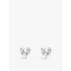 Thomas Sabo Womens Heart 925 Sterling-silver And Cubic Zirconia Stud Earrings White In White
