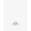 Thomas Sabo Womens Heart-shaped Halo 925 Sterling Silver And Cubic Zirconia Ring White In White
