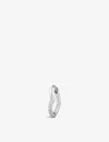 Thomas Sabo Heart Sterling-silver And Cubic Zirconia Hoop Earring In White