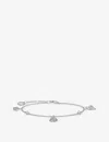 Thomas Sabo Shell-charm Sterling-silver And Cubic Zirconia Bracelet In White