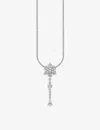 Thomas Sabo Womens White Snowflake Sterling Silver And Zirconia Necklace In White