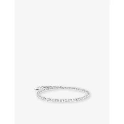 Thomas Sabo Womens Tennis 925 Sterling Silver And Cubic Zirconia Bracelet Whit