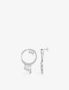 Thomas Sabo Womens White Winter Sun Rays 925 Sterling Silver Hoops In White