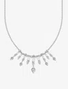 Thomas Sabo Womens White Winter Sun Rays Sterling Silver And Zirconia Necklace In White
