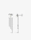 Thomas Sabo Womens White Winter Sun Rays Sterling Silver, Freshwater Pearls And Zirconia Earring In White