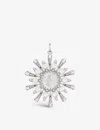 Thomas Sabo Womens White Winter Sun Rays Sterling Silver, Zirconia, Milky Quartz And Pearl Pendant In White