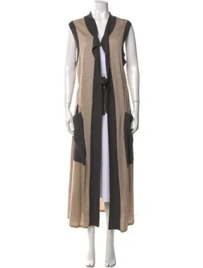 Pre-owned Thomas Wylde Cashmere Colorblock Pattern Sweater In Neutral