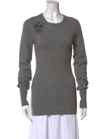 Pre-owned Thomas Wylde Cashmere Crew Neck Sweater In Gray