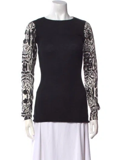 Pre-owned Thomas Wylde Cashmere Printed Sweater In Black