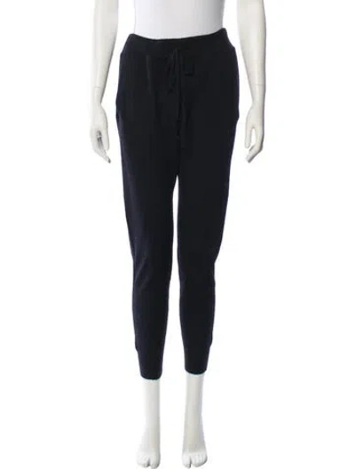 Pre-owned Thomas Wylde Cashmere Skinny Leg Pants In Black