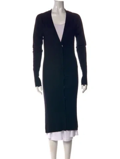 Pre-owned Thomas Wylde Cashmere V-neck Sweater In Black