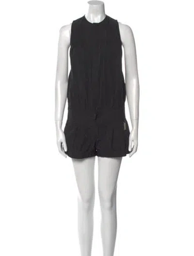 Pre-owned Thomas Wylde Crew Neck Romper In Black