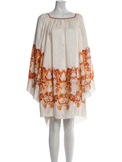 Pre-owned Thomas Wylde Floral Print Mini Dress In Multicolor