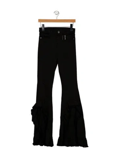 Pre-owned Thomas Wylde High-rise Wide Leg Jeans In Black