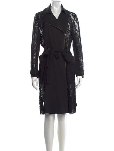 Pre-owned Thomas Wylde Lace Pattern Midi Length Dress In Black