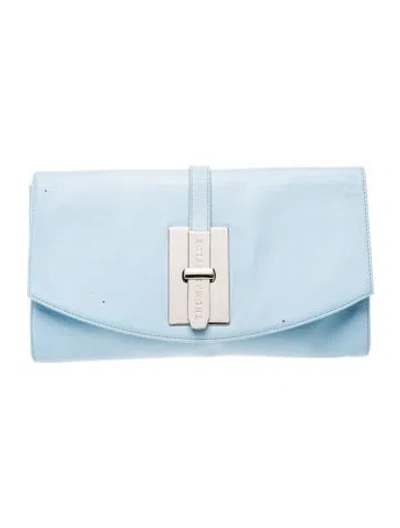 Pre-owned Thomas Wylde Leather Clutch In Blue