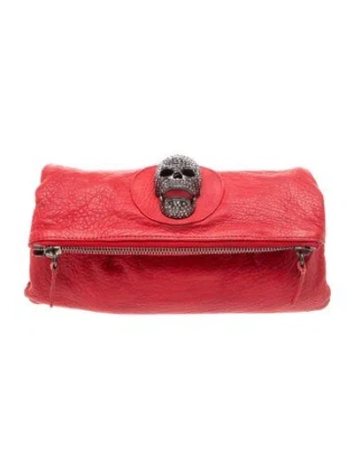 Pre-owned Thomas Wylde Leather Clutch In Red