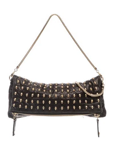 Pre-owned Thomas Wylde Leather Shoulder Bag In Black/metallic