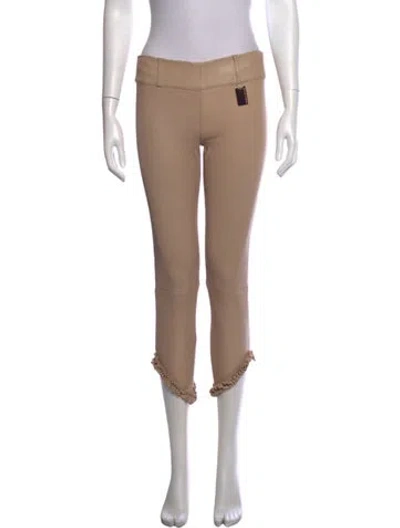Pre-owned Thomas Wylde Leather Skinny Leg Pants In Black