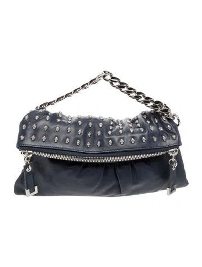 Pre-owned Thomas Wylde Leather Top Handle Bag In Blue