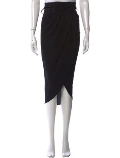 Pre-owned Thomas Wylde Midi Length Skirt In Black