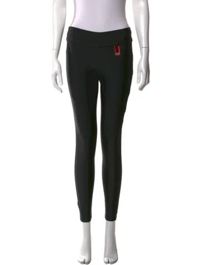 Pre-owned Thomas Wylde Nylon Skinny Leg Pants In Black