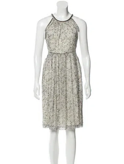 Pre-owned Thomas Wylde Printed Knee-length Dress In White