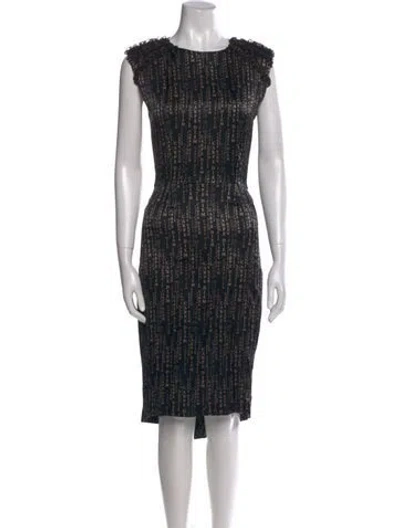 Pre-owned Thomas Wylde Printed Midi Length Dress In Multi