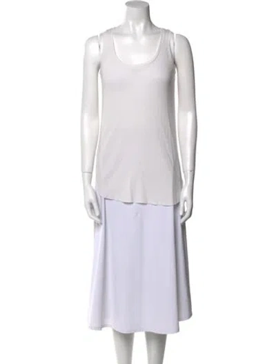 Pre-owned Thomas Wylde Scoop Neck Sleeveless Top In Neutral