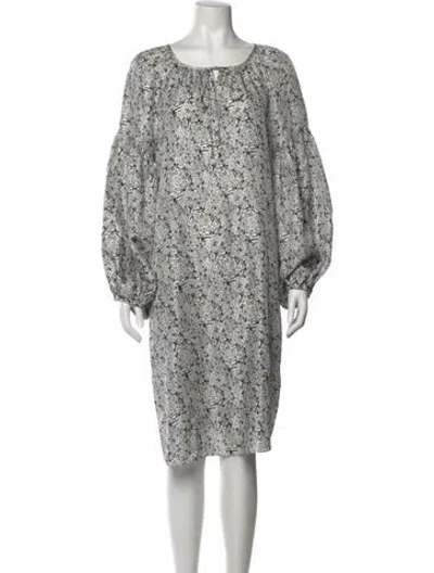 Pre-owned Thomas Wylde Silk Knee-length Dress In Neutral