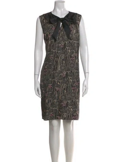 Pre-owned Thomas Wylde Silk Knee-length Dress In Pink