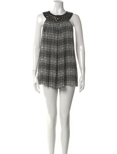 Pre-owned Thomas Wylde Silk Mini Dress In Black