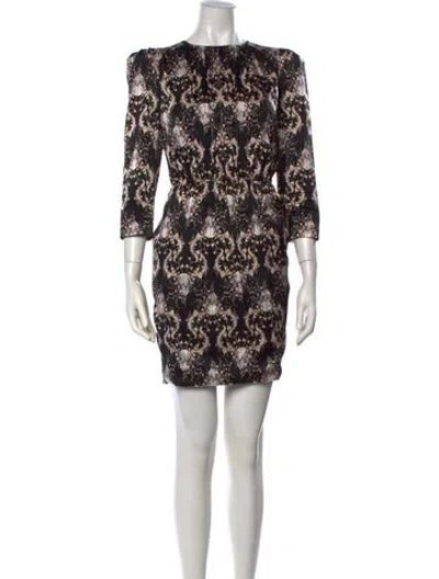 Pre-owned Thomas Wylde Silk Mini Dress In Black