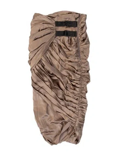 Pre-owned Thomas Wylde Silk Mini Dress In Neutrals